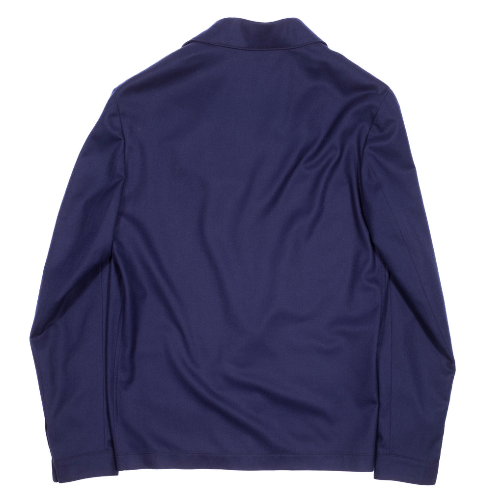 Neapolitan Hand Tailored Navy Wool Chore Jacket