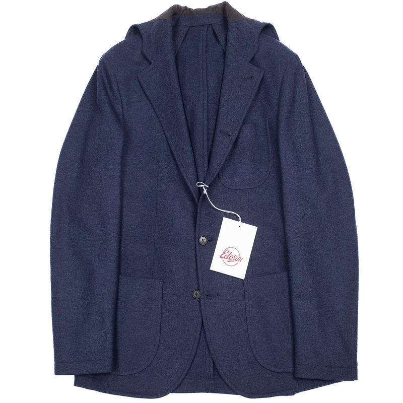 Blue Hooded Jacket Sz 50