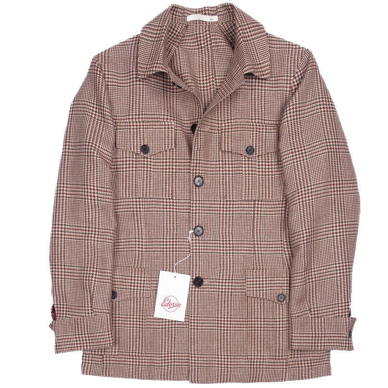 Neapolitan Tailored Brown Checked Safari Jacket