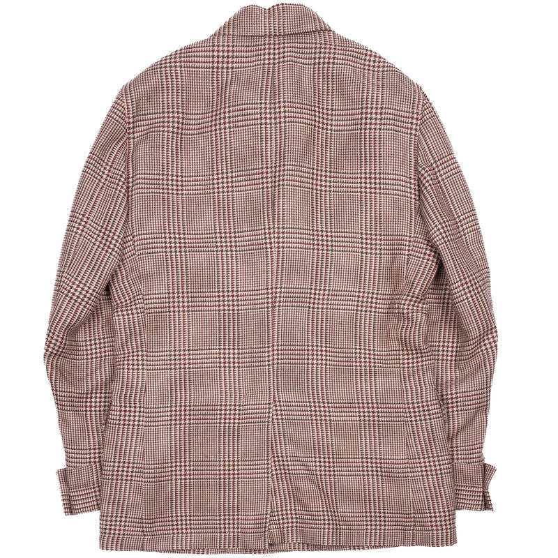 Brown Checked Safari Jacket