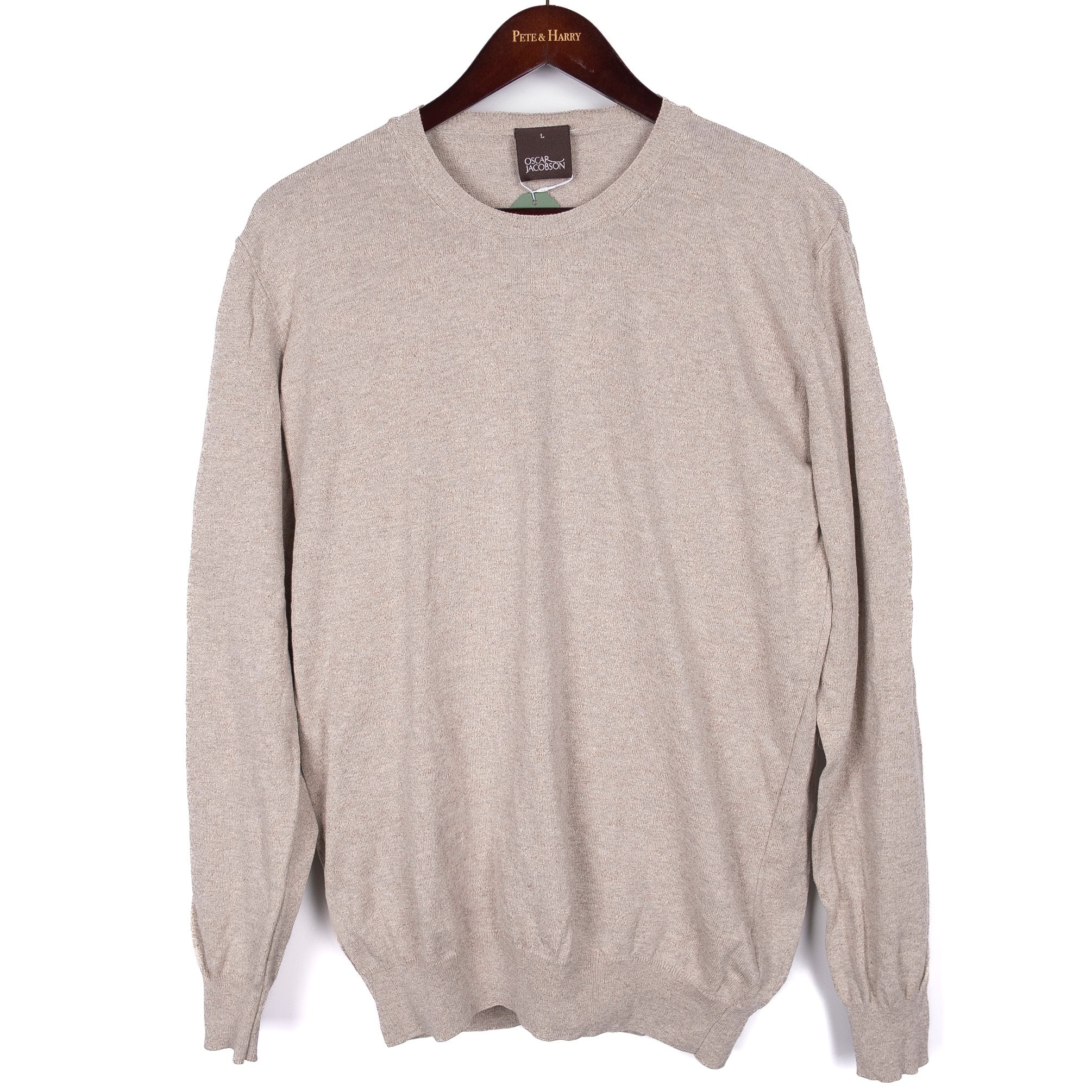 Light Grey Cotton/Linen Crewneck