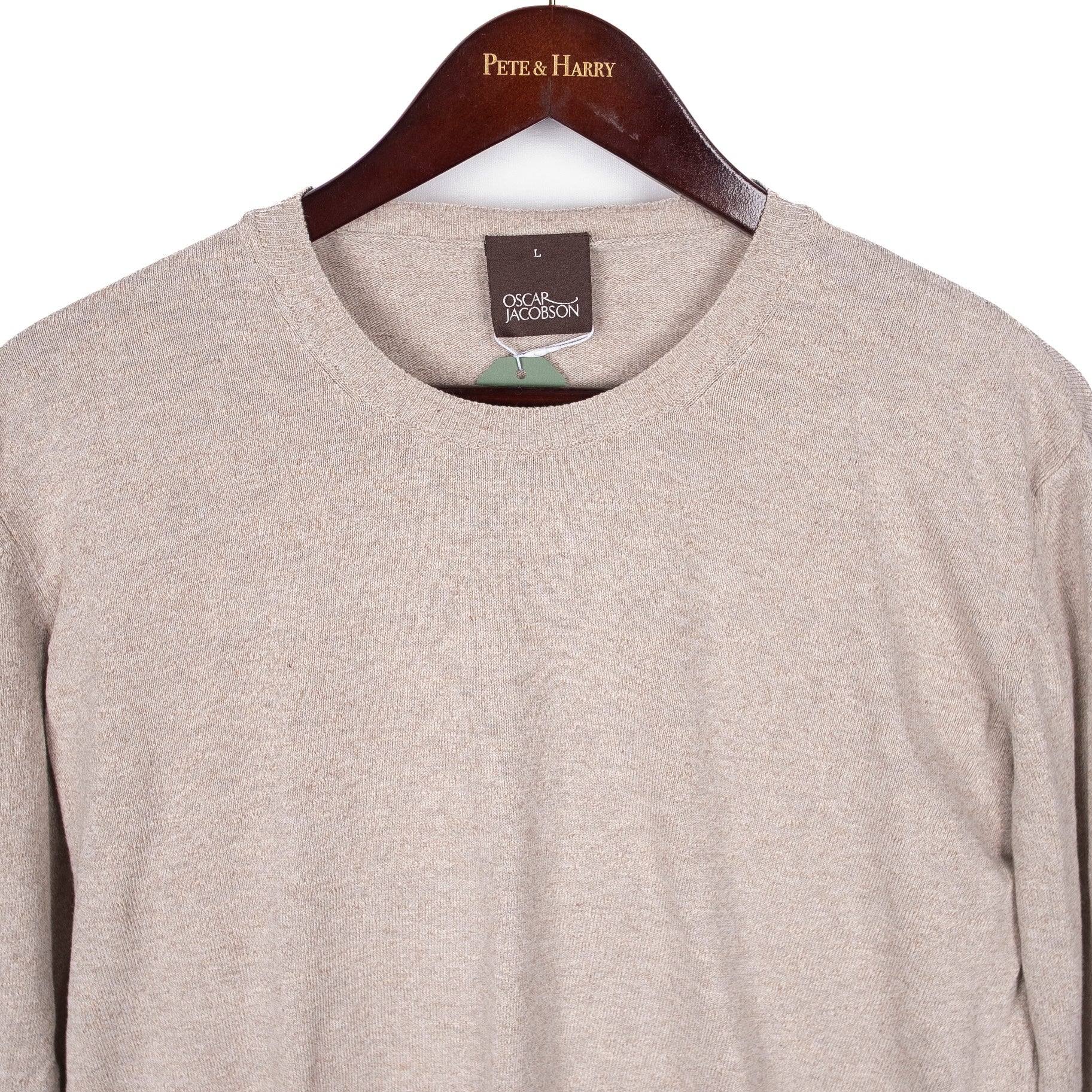 Light Grey Cotton/Linen Crewneck