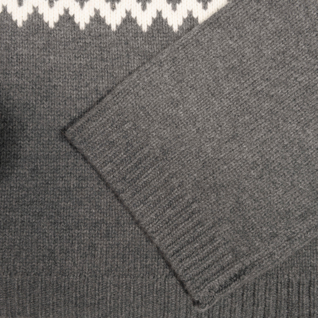 Fair Isle turtleneck Grey Cashmere