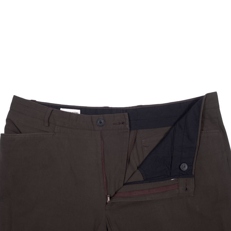 Dries Van Noten Brown Cotton Trousers Sz 54