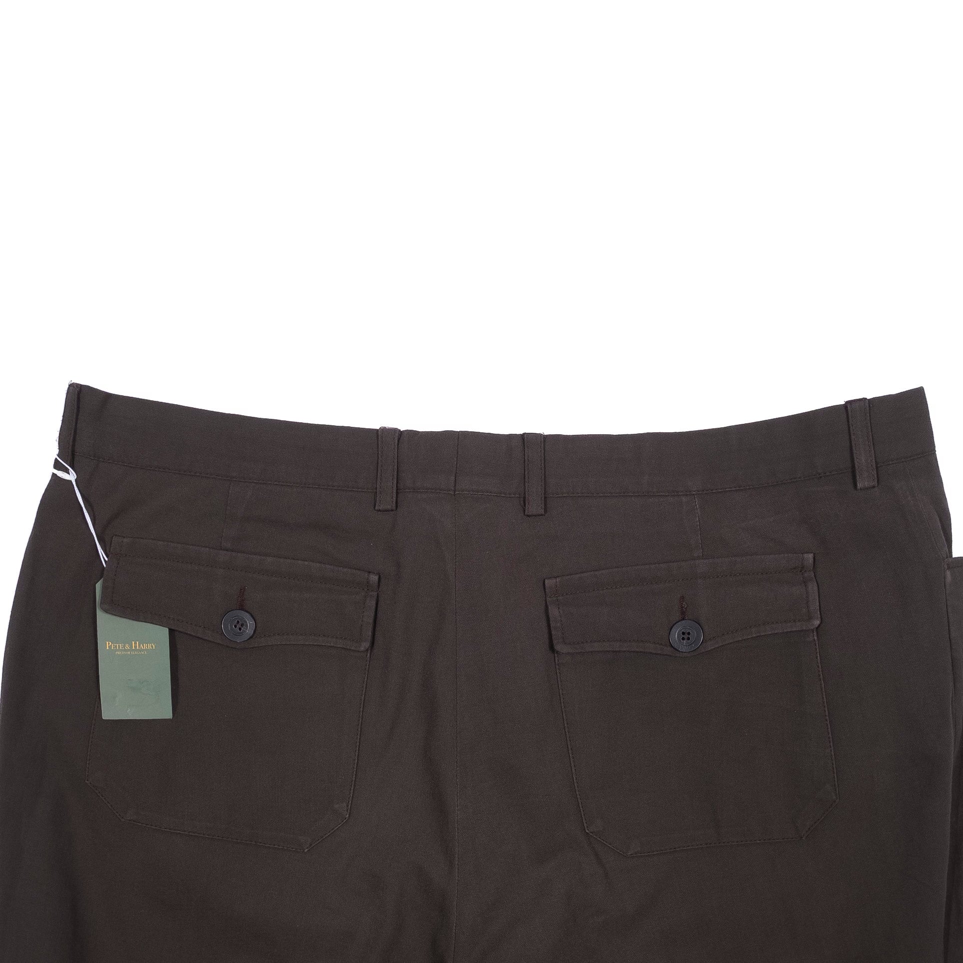 Dries Van Noten Brown Cotton Trousers Sz 54