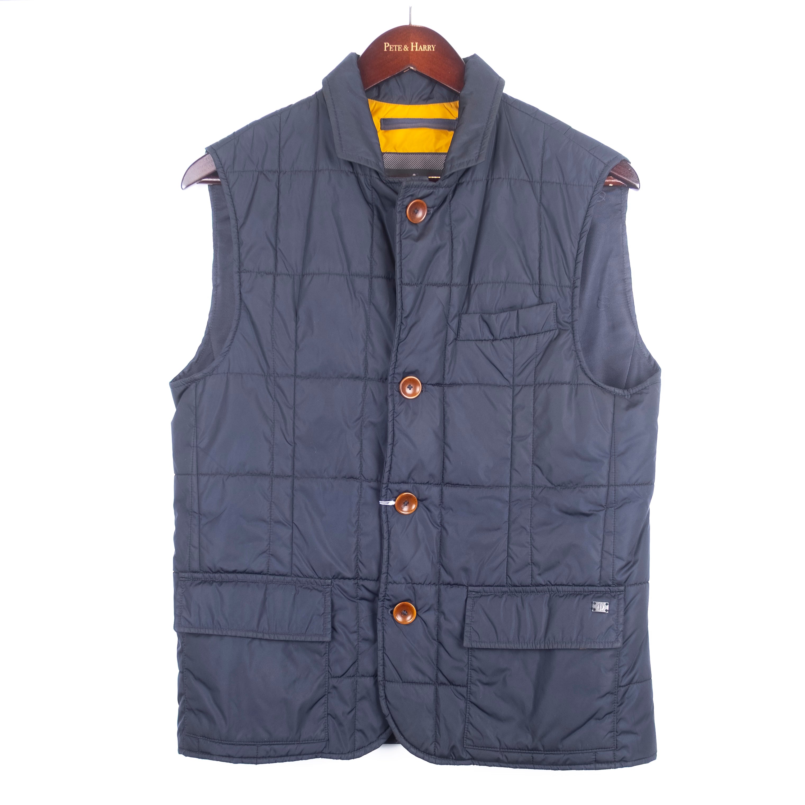 Navy Quilted Vest