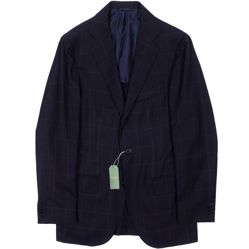 Gaiola Napoli Navy with Check Business Suit