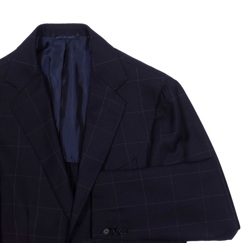 Gaiola Napoli Navy with Check Business Suit