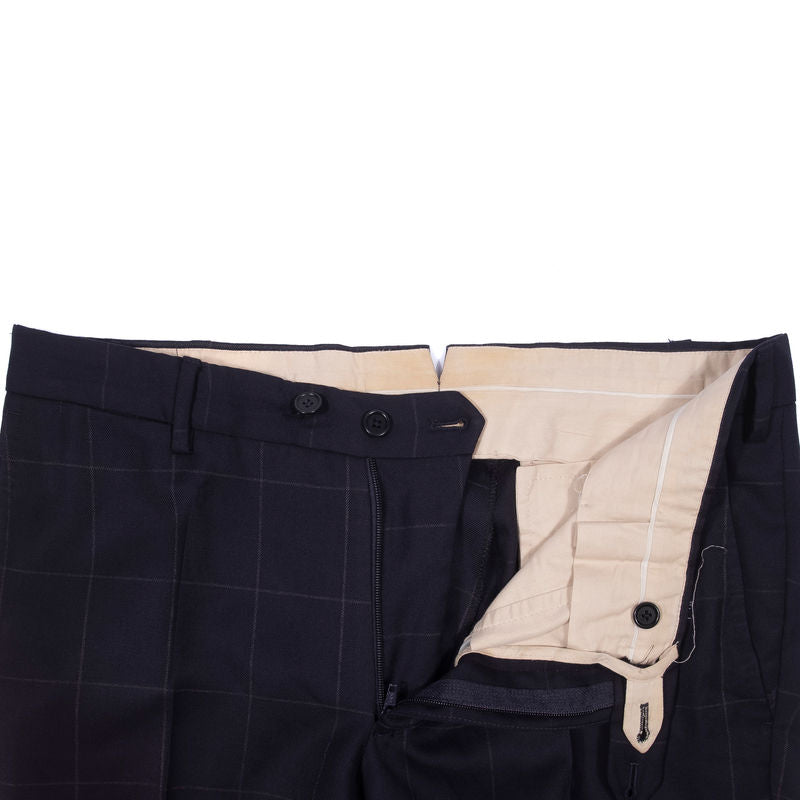 Gaiola Napoli Navy with Check Business Suit