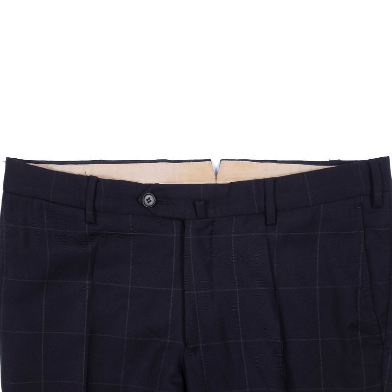 Gaiola Napoli Navy with Check Business Suit