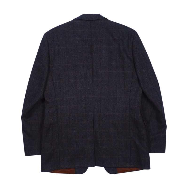 Hugo Boss Grey Windowpane Tweed Sport Coat