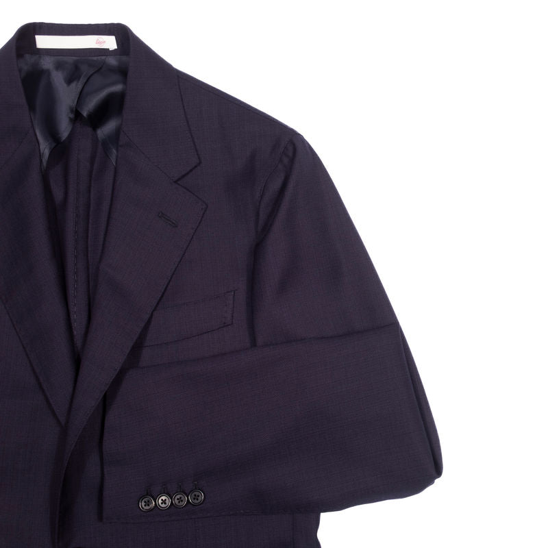 Neapolitan Hand Tailored Navy Wool Sport Coat Sz 48