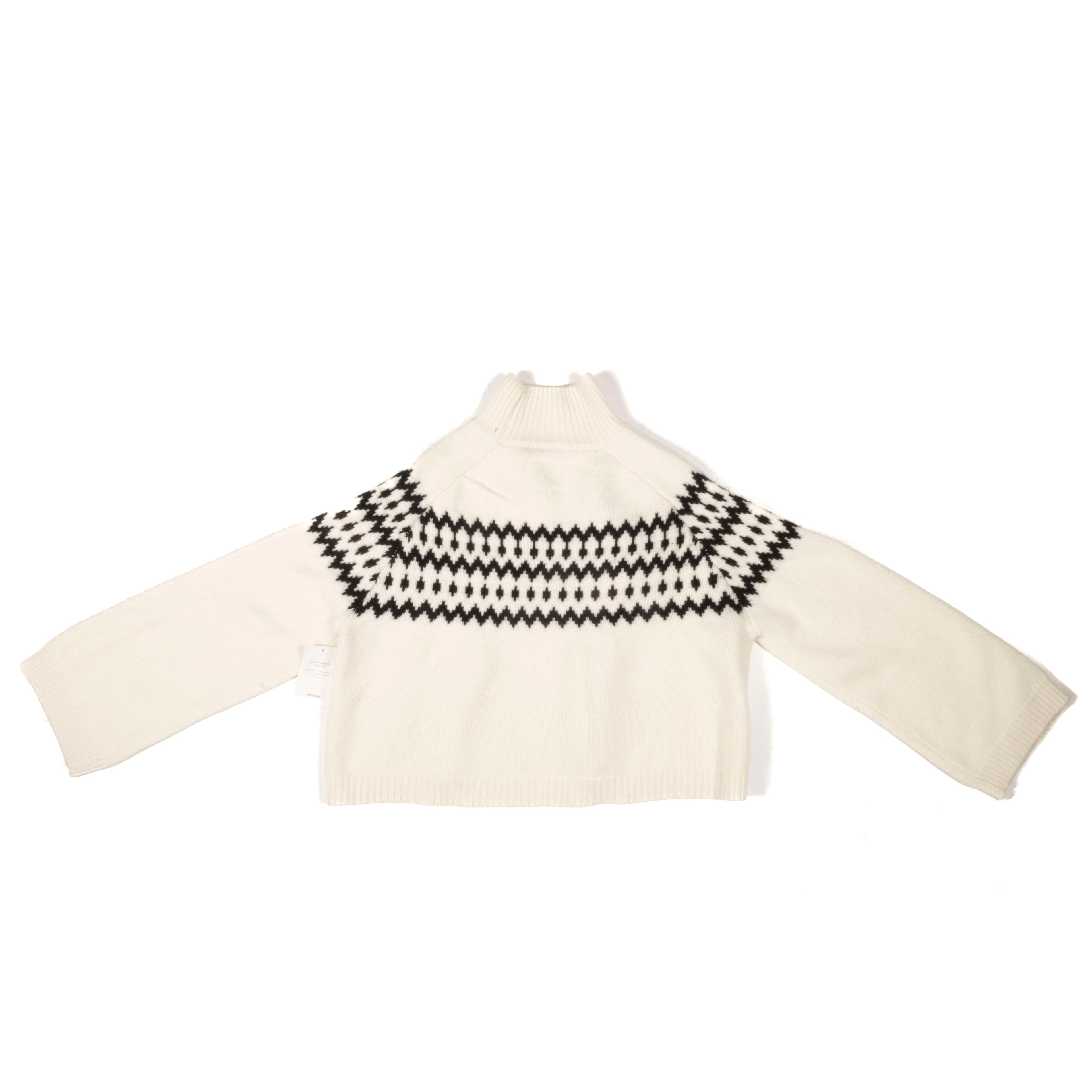 Fair Isle turtleneck White Cashmere