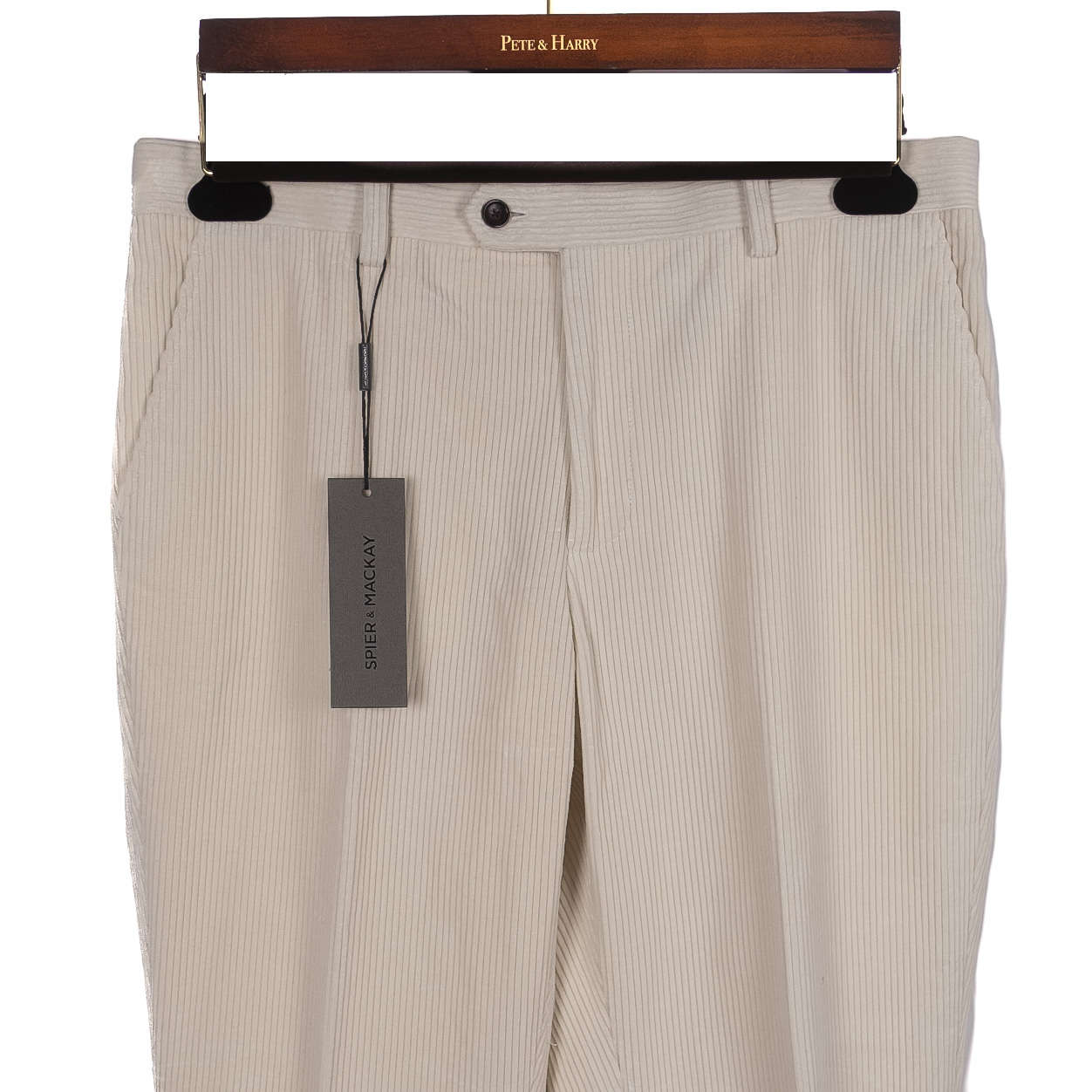 Off White Corduroy Trousers