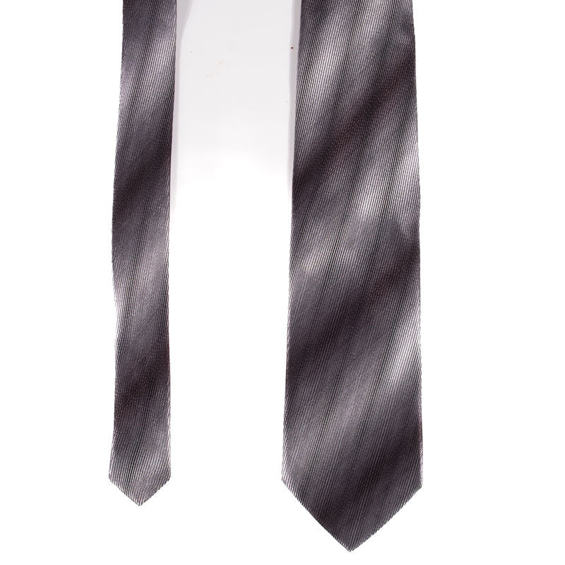Zegna Black and Silver Tie