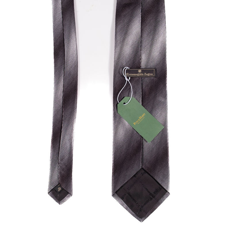 Zegna Black and Silver Tie