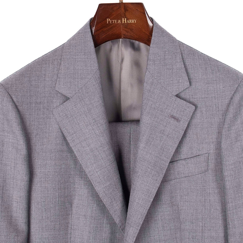 Neapolitan Hand Tailored Dugdale Grey High Twist Wool Suit 52