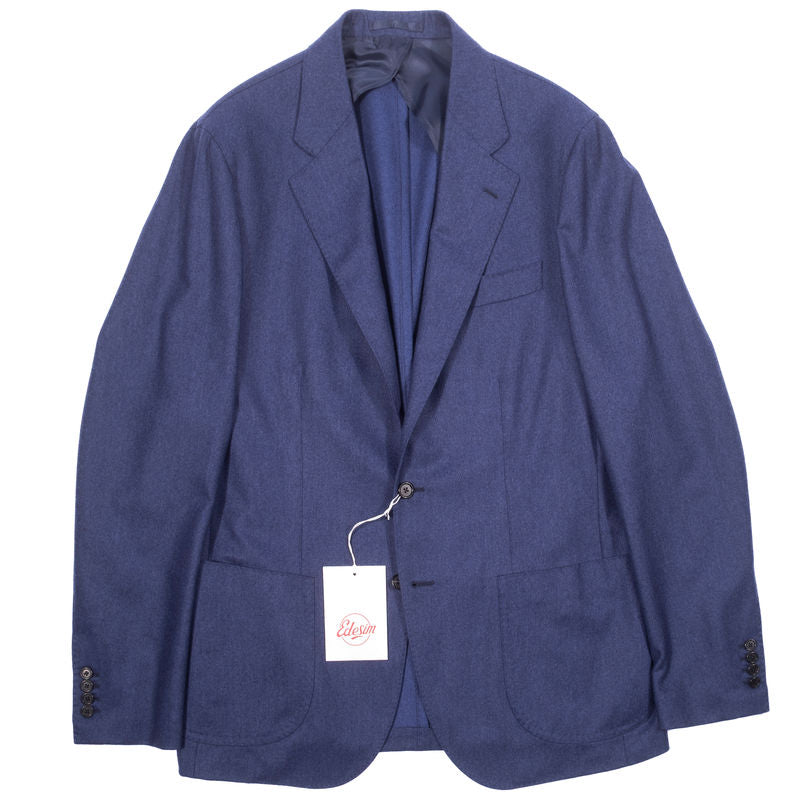Est Retail Price 12 000 SEK - Eduardo De Simone Blue Flannel Sport Coat 50