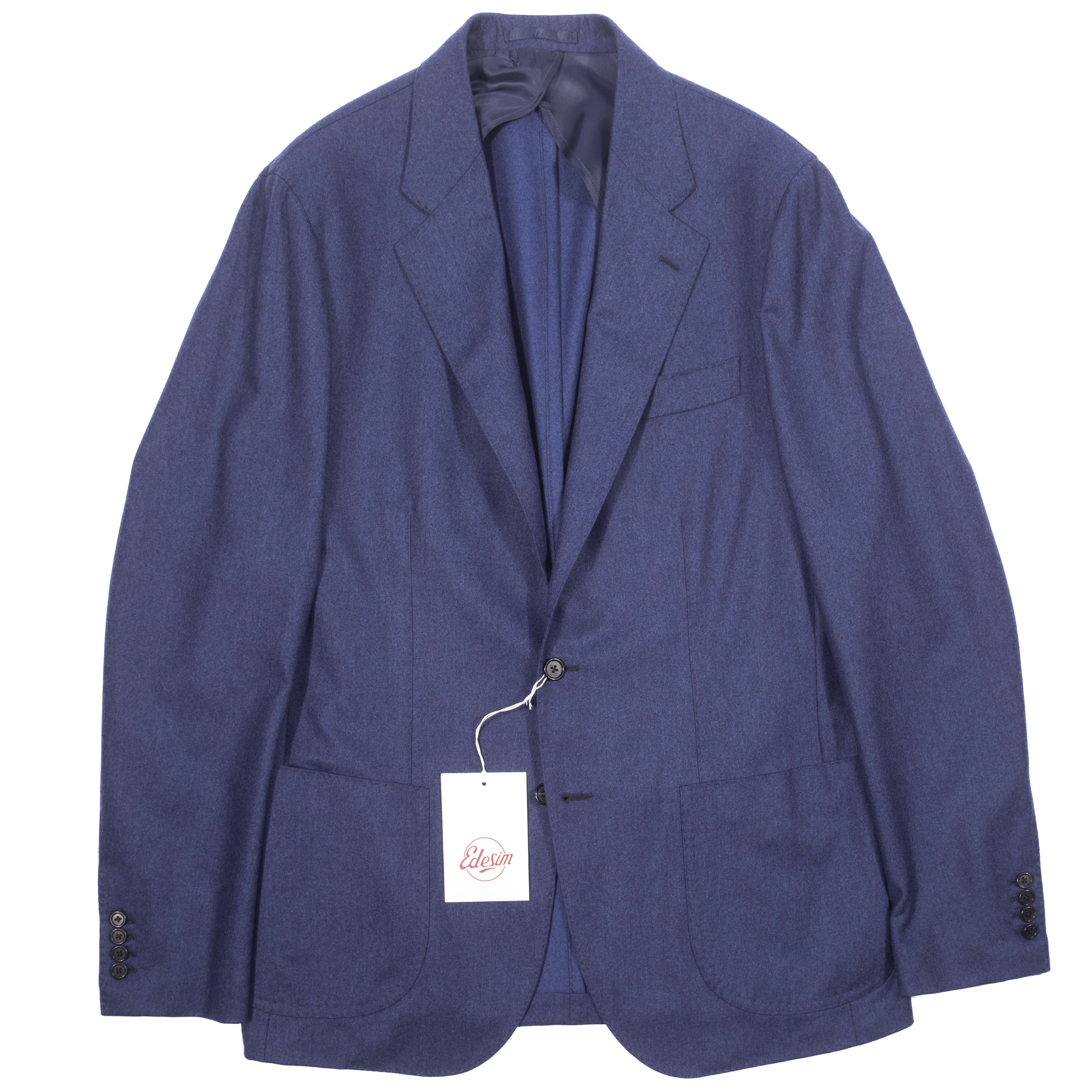 Neapolitan Hand Tailored Blue Flannel Sport Coat 50
