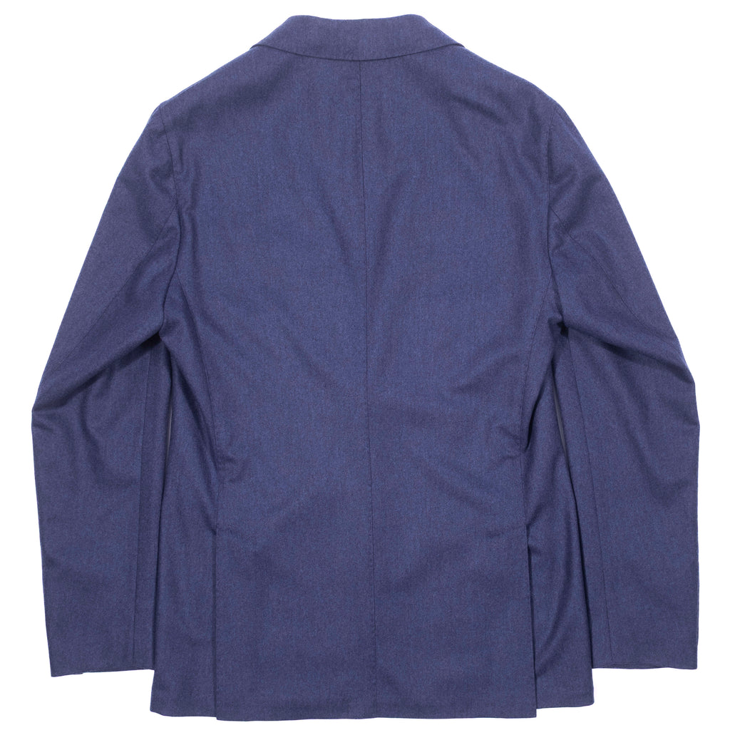 Neapolitan Hand Tailored Blue Flannel Sport Coat 50