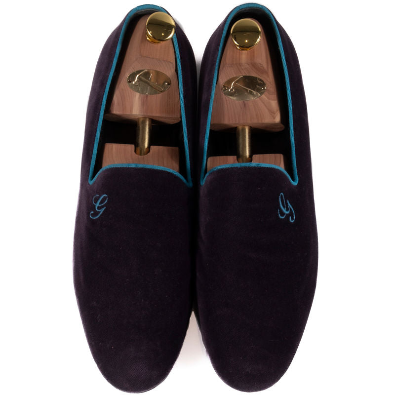 Gucci Purple Velvet Slippers 41.5 (EU)