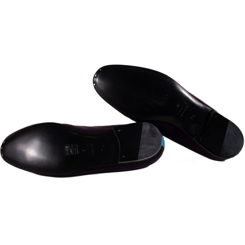 Gucci Purple Velvet Slippers 41.5 (EU)