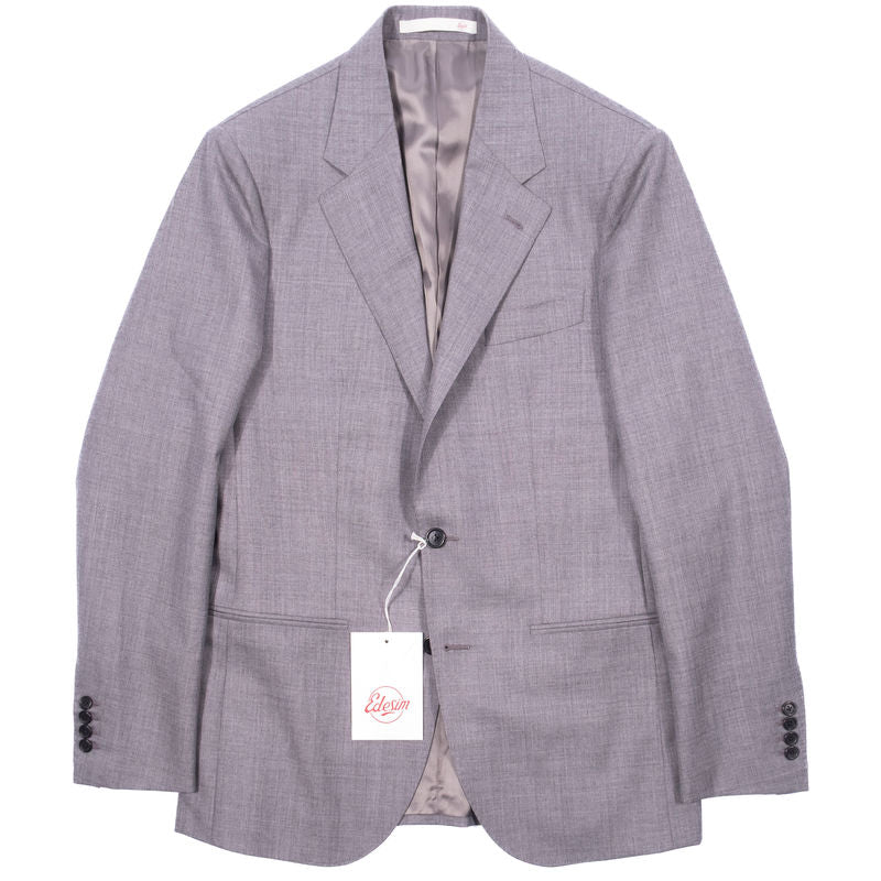 Eduardo de Simone Summer Wool Grey Suit Sz 50
