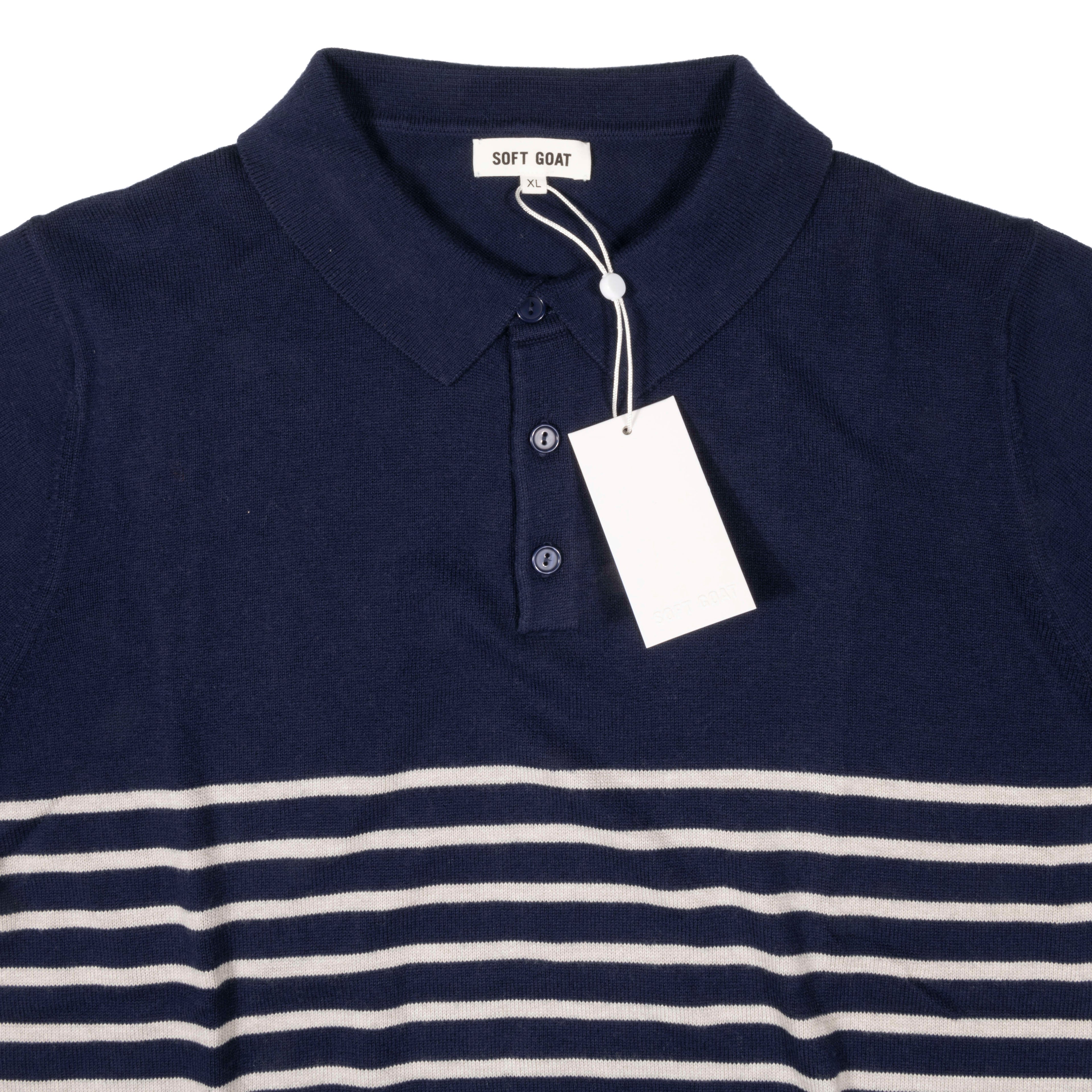 Soft Goat Striped Pique Sz XXL (EU)
