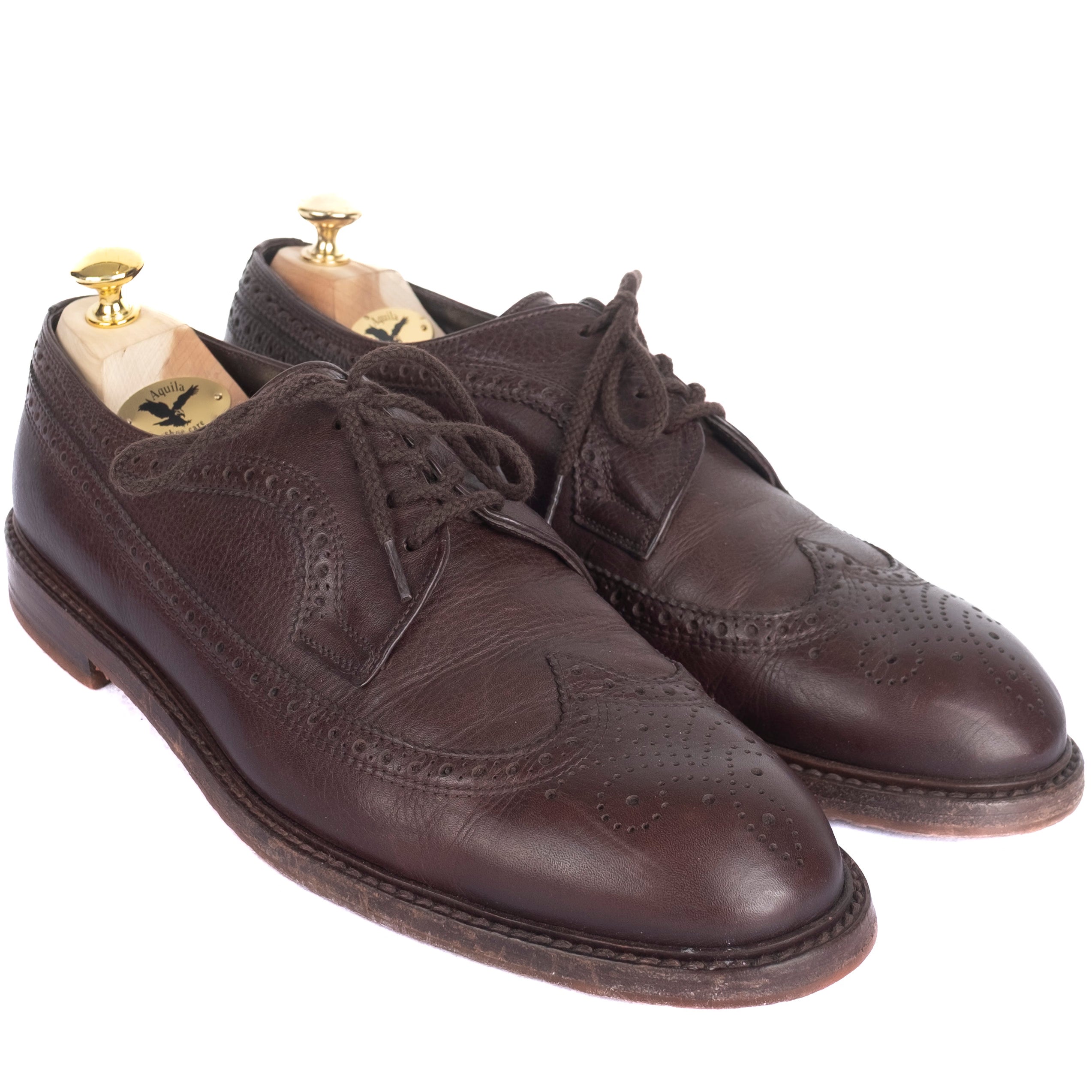 Brown Crepe Sole Brogue Derbies