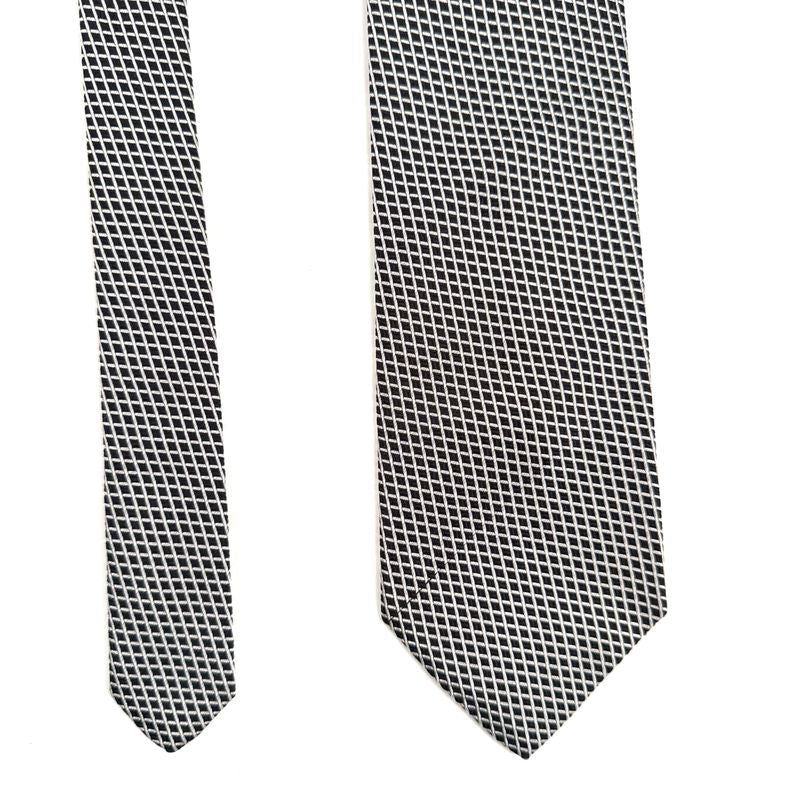 Black Checks Tie