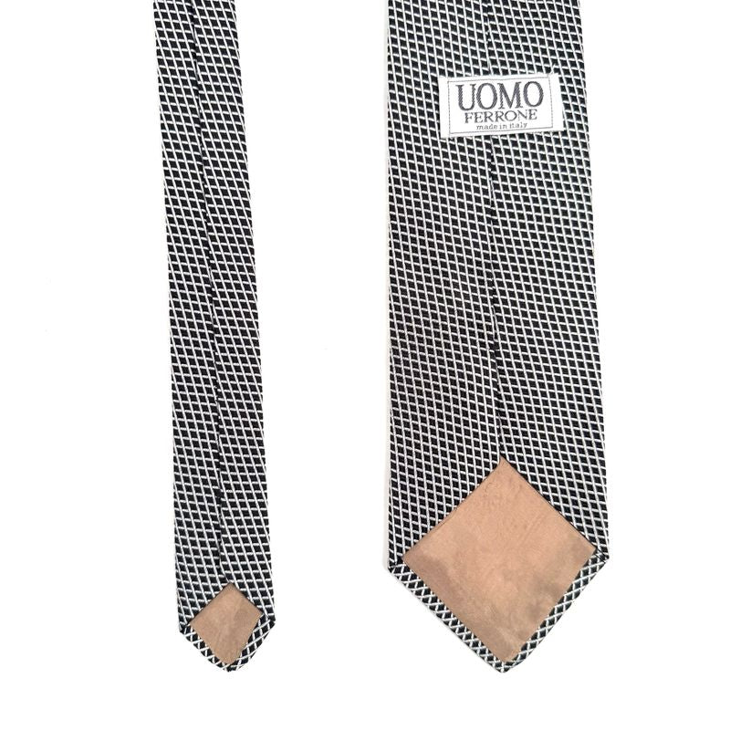 Black Checks Tie