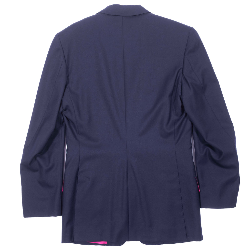 Whitcomb & Shaftesbury Navy Bespoke Sport Coat Sz 48