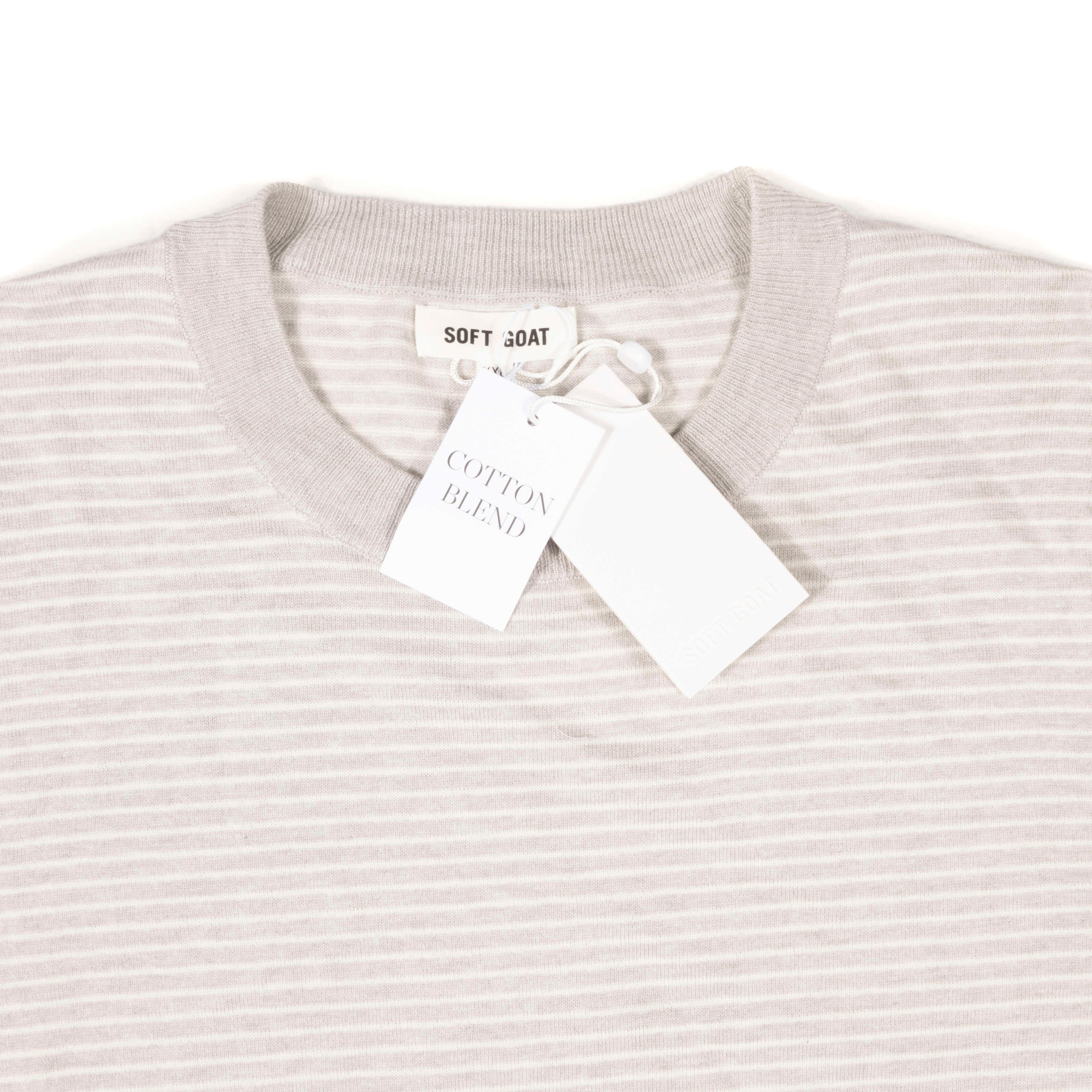 Soft Goat Striped T-Shirt Sz XXL (EU)