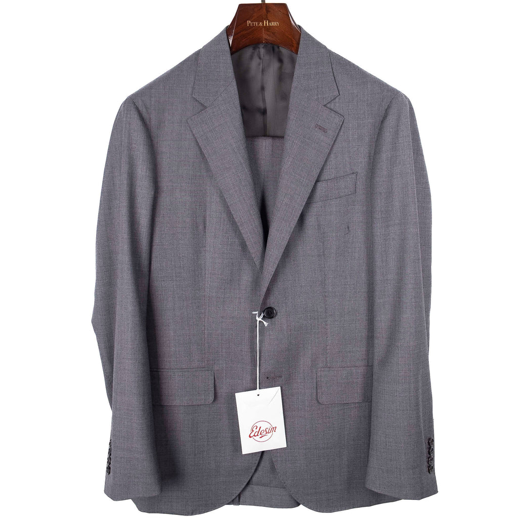 Est Retail Price 20 000 SEK - Eduardo De Simone Grey Notch Lapel, Neapolitan Business Suit Sz 56