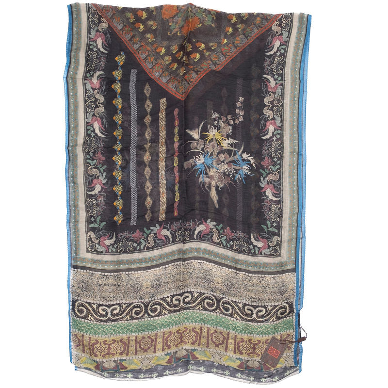 Multicoloured Patterned Scarf