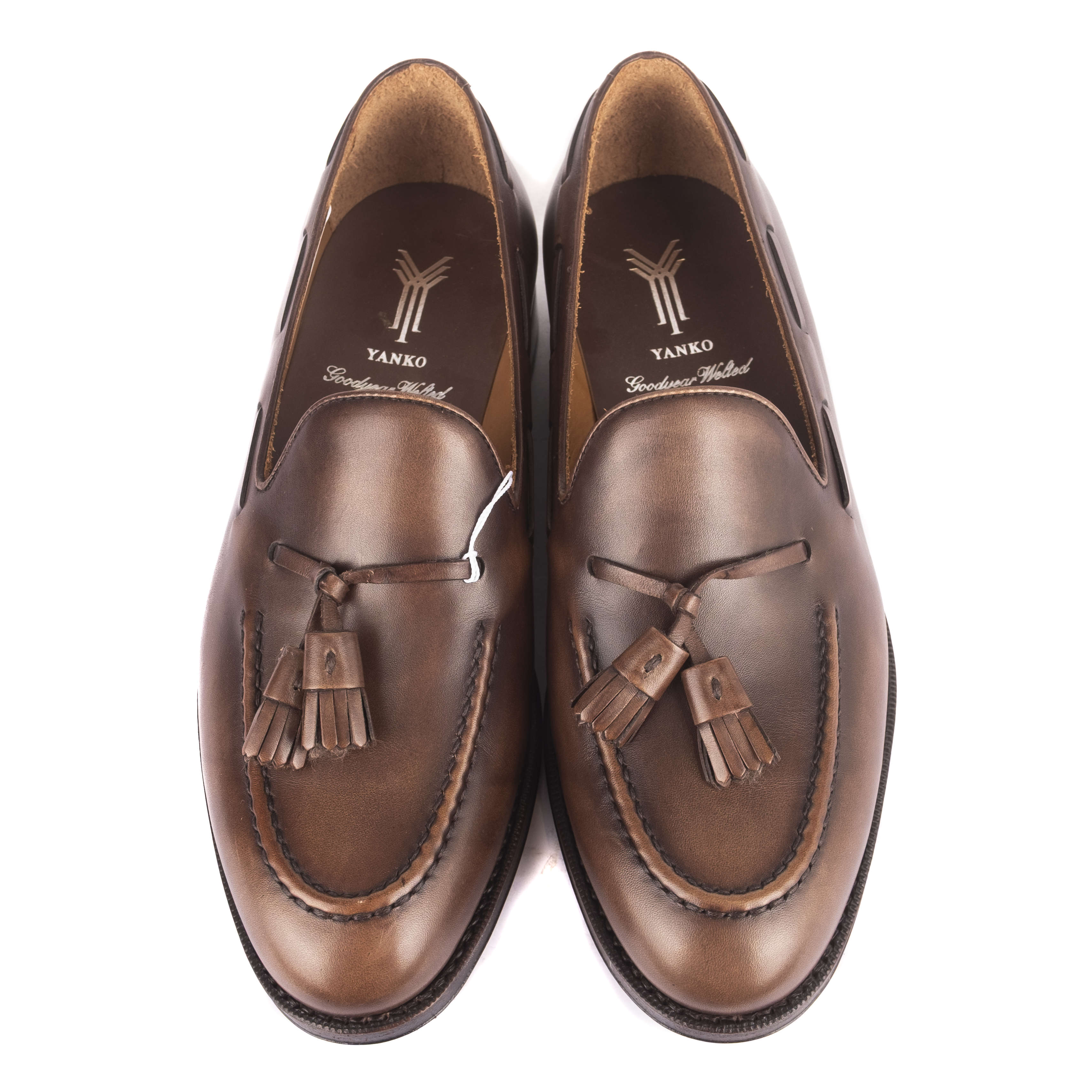 Box Calf Brown Tassel Loafers