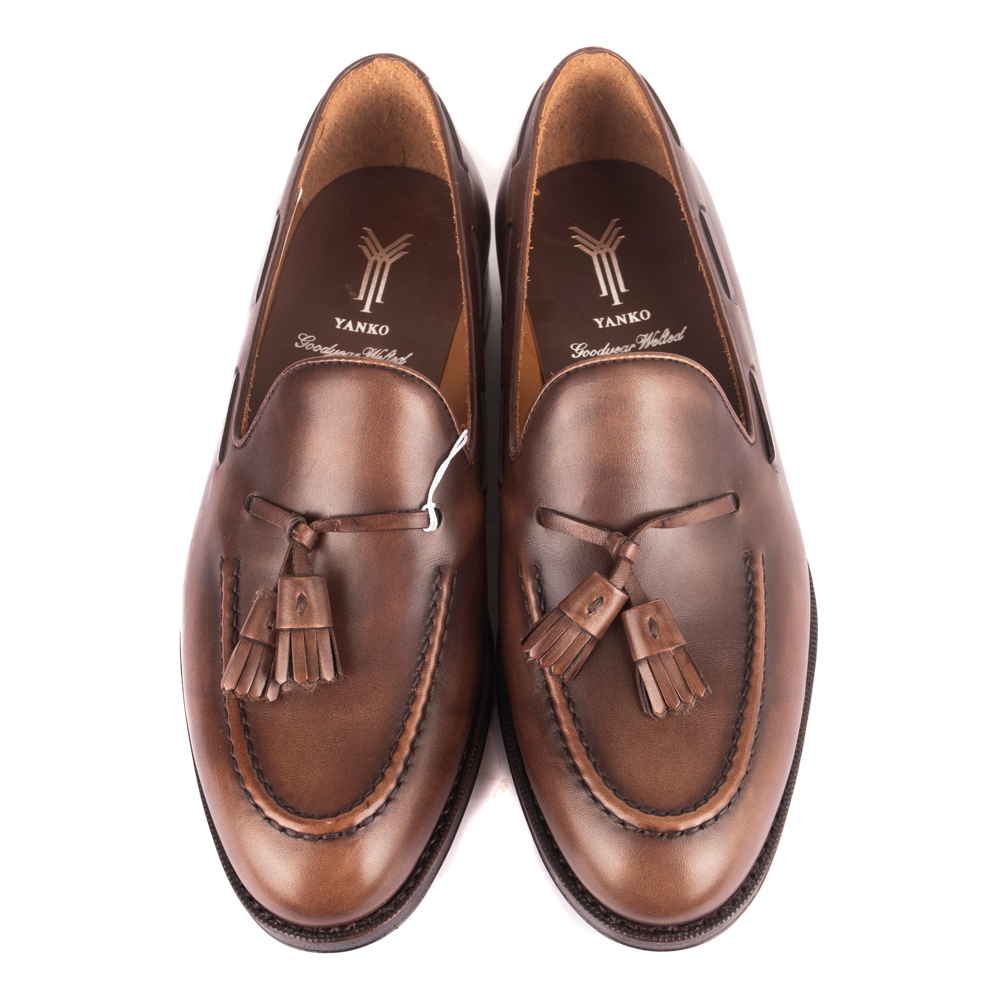 Box Calf Brown Tassel Loafers