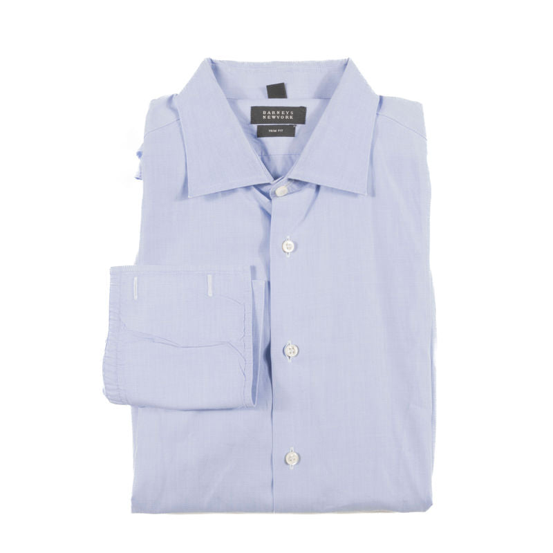 Barney's New York French Cuff Light Blue Shirt