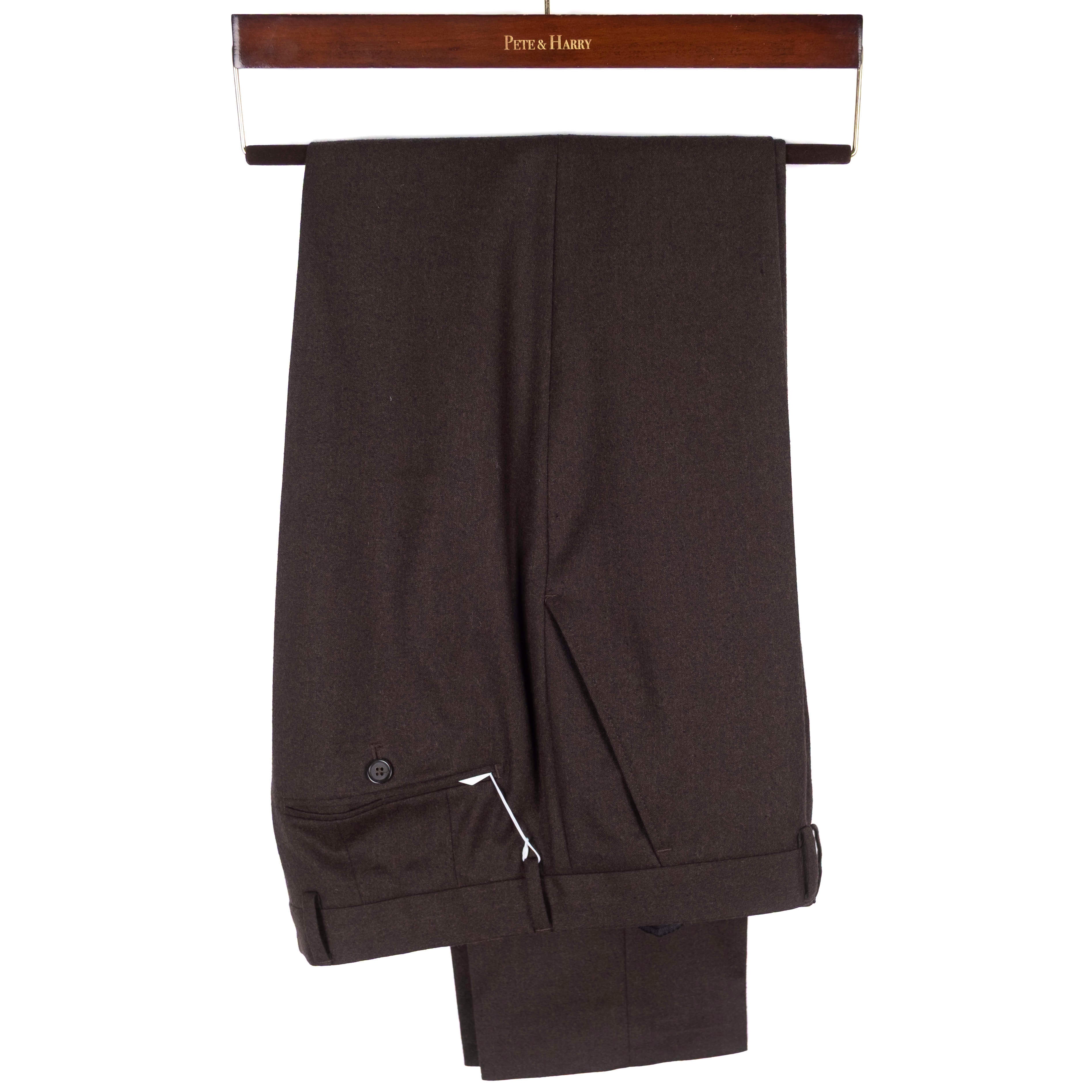 Brown Wool Dress Trousers