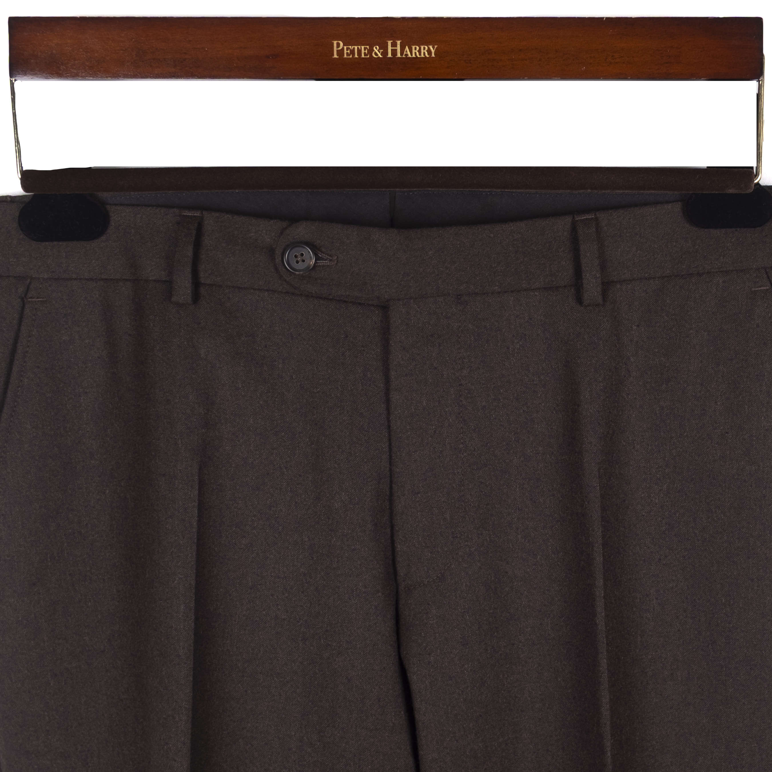 Brown Wool Dress Trousers