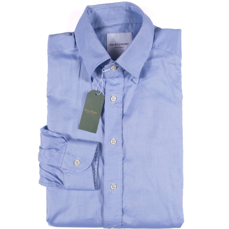 Shirtonomy Blue Buttondown Shirt Sz 38