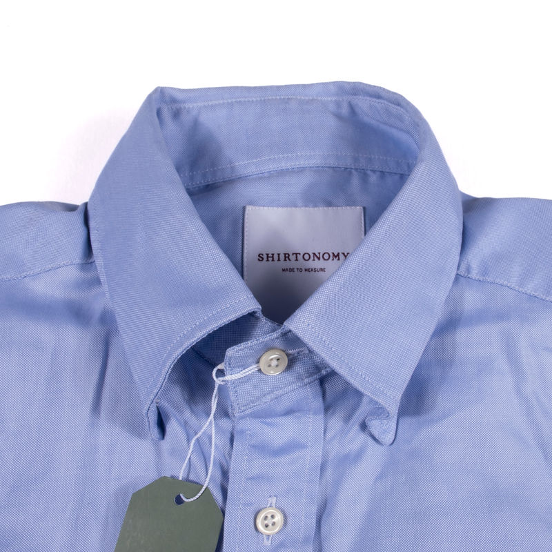 Shirtonomy Blue Buttondown Shirt Sz 38