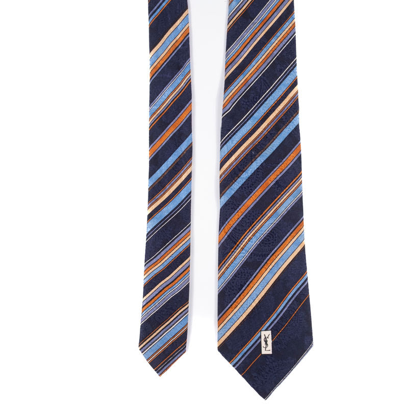 Yves Saint Laurent Multicoloured Striped Tie