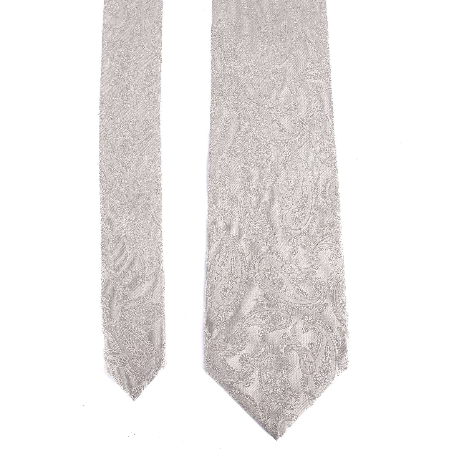 Silver Paisley Tie