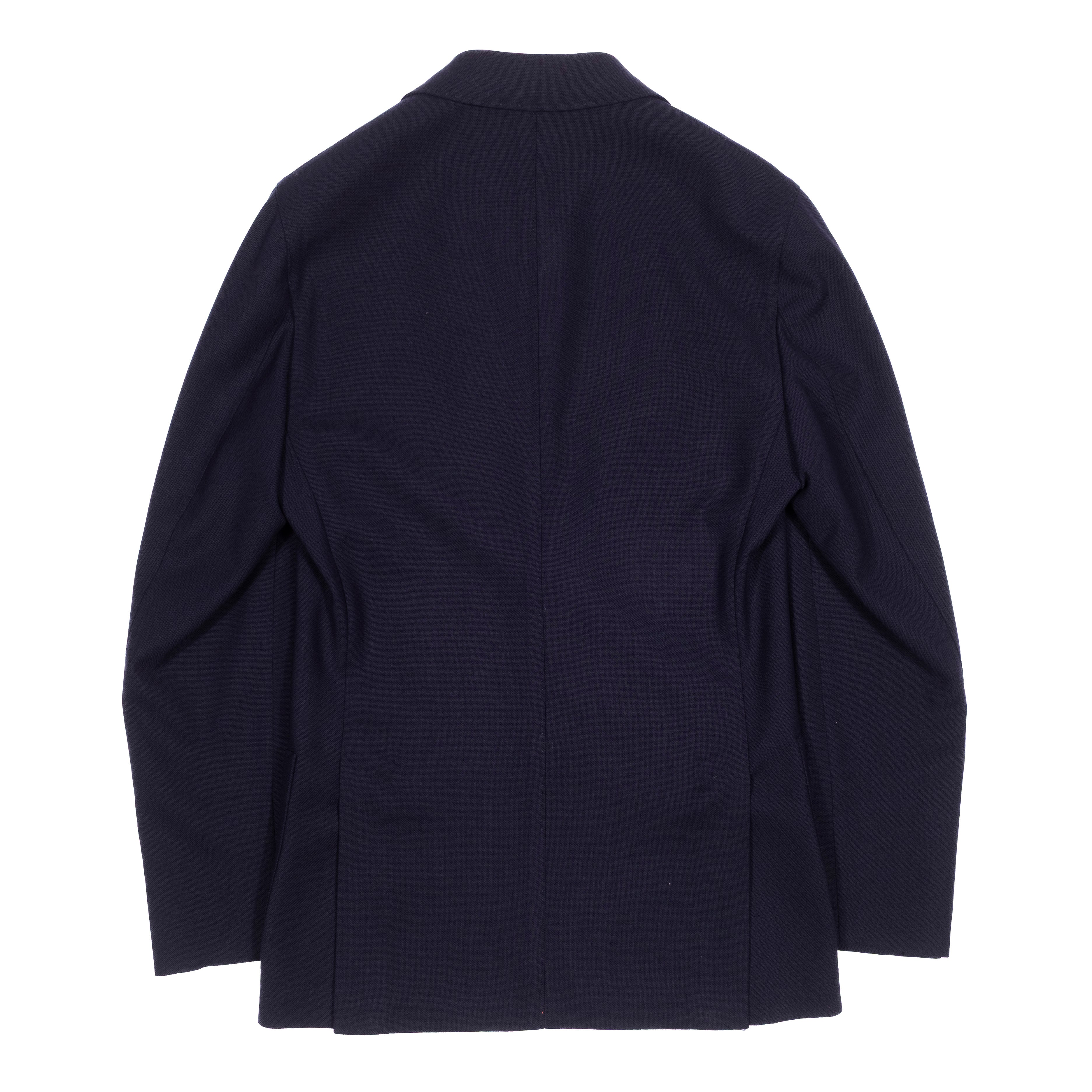 Neapolitan Hand Tailored Drapers High Twist Wool Navy Club Blazer Sz 50