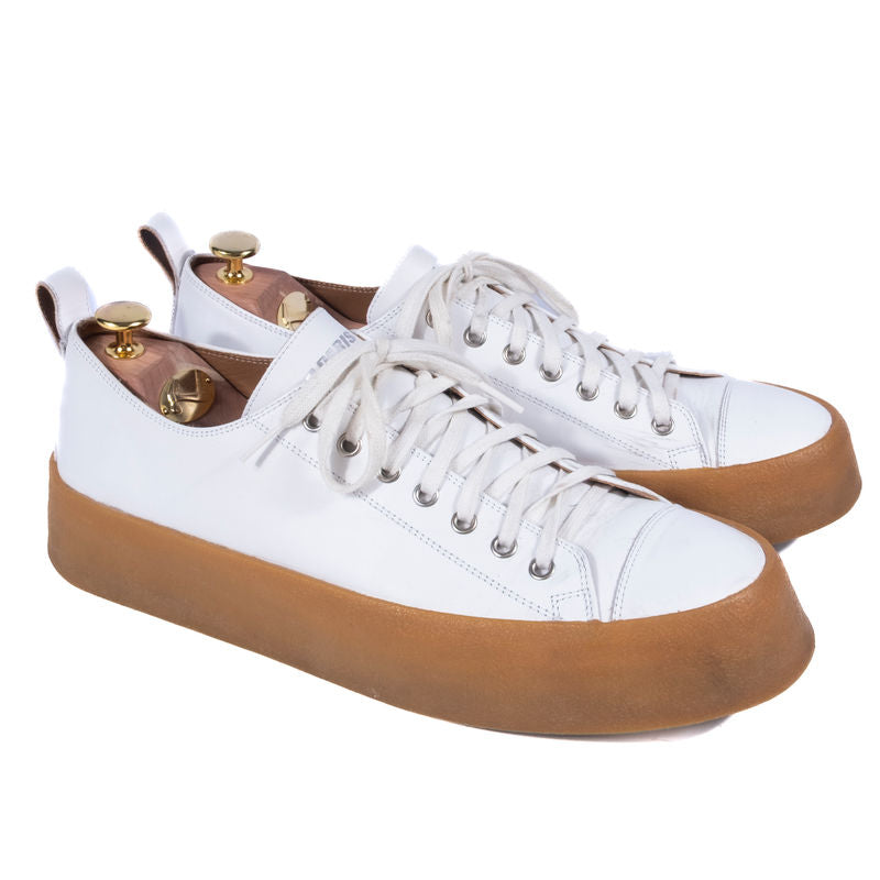 ami White Leather Sneakers Sz 44 (EU)