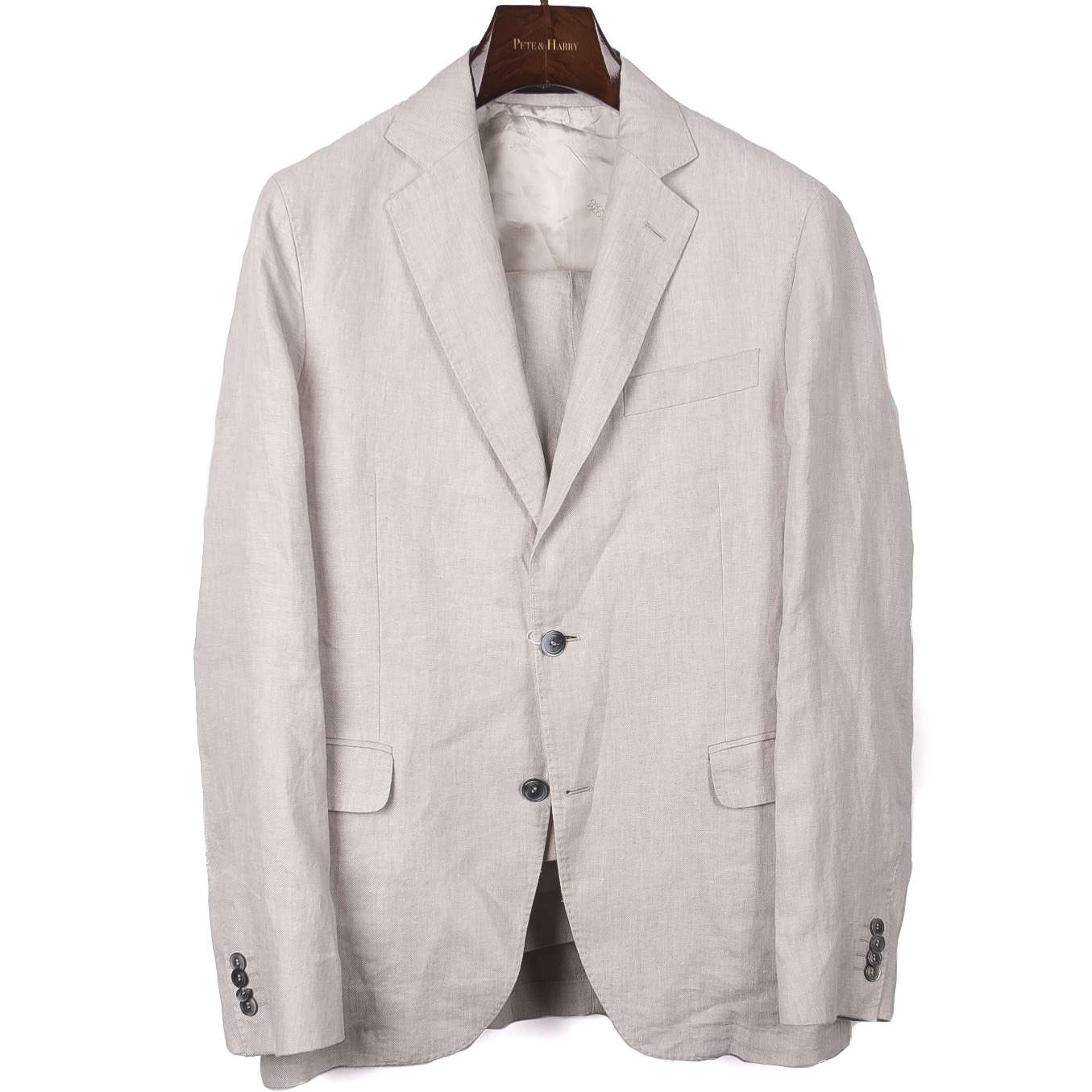 Off White Linen Suit