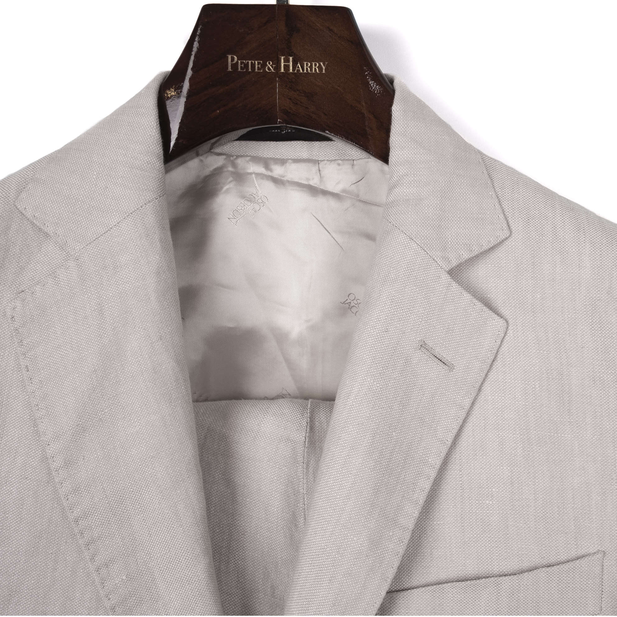 Off White Linen Suit