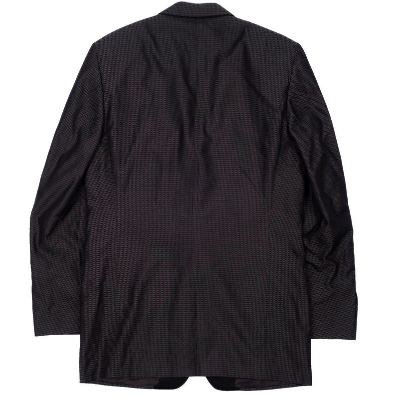 Canali Grey Patterned Tuxedo Jacket