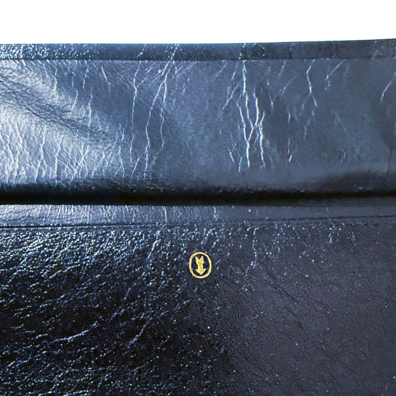 Black Leather Wallet/Passport Cover